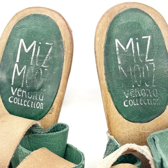Miz Mooz Millicent Emerald Green Leather Slingback Sandals Size EU 41 US 9.5-10 - Picture 12 of 16